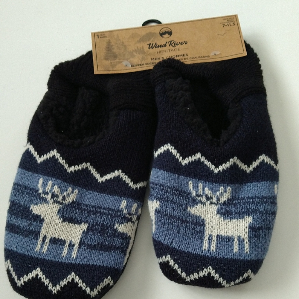 Wood River Men's Blue and Black Slip-On Loafers